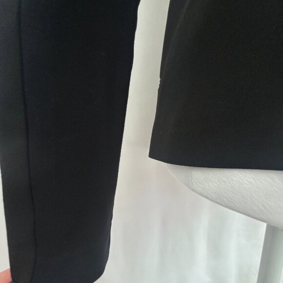 BCBGMAXAZRIA Minimalist Black Open-Front Blazer – Women's Small S - Picture 8 of 12